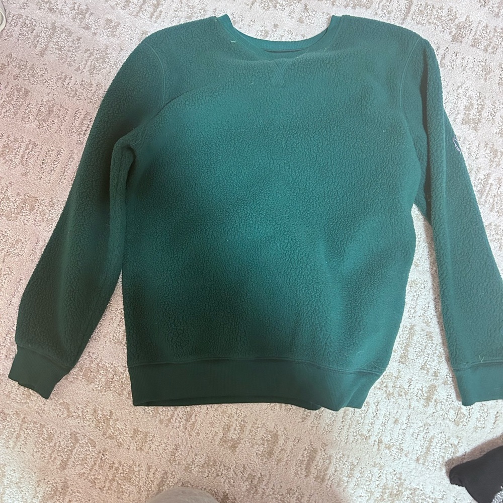Dark green crew neck